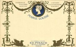 VINTAGE POSTCARD Parfumerie ED Pinaud Places Vendome Paris Marie Louise Eau de Cologne