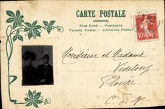 CPA Fantaisie Photographie Couple