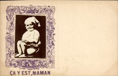 CPA Fantaisie Photographie Ca y est maman