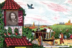 CPA Fantaisie Photographie Enfant Travaux des champs Les vendanges