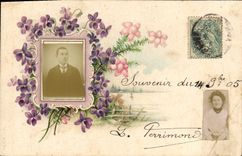 CPA Fantaisie Photographie Couple