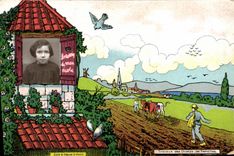 CPA Fantaisie Photographie Enfant Travaux des Champs Les semailles
