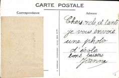 CPA Fantaisie Photographie Enfant Travaux des Champs Les semailles