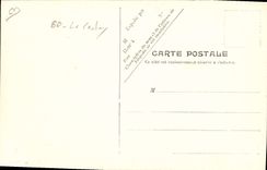 CPA Bateau de peche Barque de peche en construction Chocolet & The La Coloniale