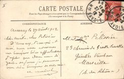 VINTAGE POSTCARD Bateau of Annecy sin a boat has veils