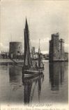VINTAGE POSTCARD Boat of sin La Rochelle Boat of sinner returning to the port