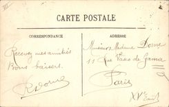 VINTAGE POSTCARD Bateaus of sin