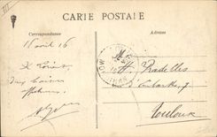 VINTAGE POSTCARD Boat of sin In mar To the moonlight Departure for the sin