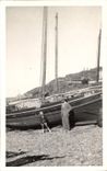 CARTE PHOTO Bateau de peche Enfant