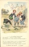 CPA Fantaisie Illustrateur Poulbot Victor Hugo La legende des siecles Le crapaud Grenouille 