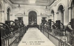 VINTAGE POSTCARD Paris Mint Room of coining
