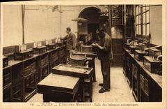 CPA Paris Hotel des Monnaies Salle des balances automatiques