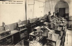 CPA Paris Hotel des Monnaies Salle des balances automatiques