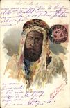 VINTAGE POSTCARD Standard North Africa Fantasy Illustrator of Bedouin