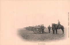 CPA Militaria En batterie 