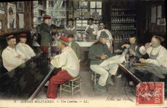 CPA Militaria Une cantine 