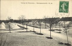 CPA Militaria Camp de Sissonne Baraquements