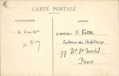 VINTAGE POSTCARD Militaria Camp of Sissonne Hutments