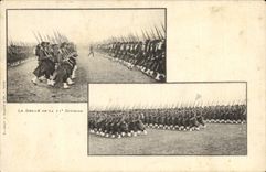 VINTAGE POSTCARD Militaria the procession of the 11th division
