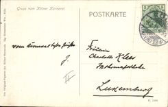 VINTAGE POSTCARD Militaria Gruss vom Kolner Karneval Hauptmann der Funken Artillery