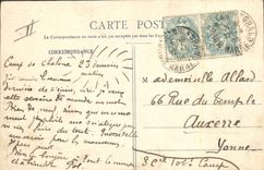 CPA Militaria Camp de Chalons La soupe 