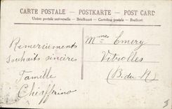 VINTAGE POSTCARD Post-office employee