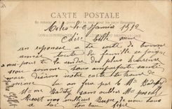 CPA Femme Lettre 