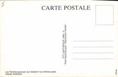 MODERN CARD the painters engravers who carry out our stamps posts Claude Andreotto