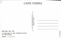 CPM Realisation des timbres poste La retouche des cliches