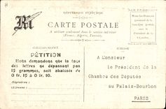 CPA La taxe postale en Europe Germania TOP