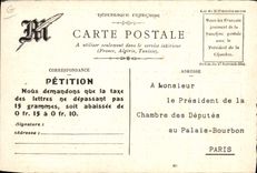 CPA La taxe postale en Europe Germania TOP