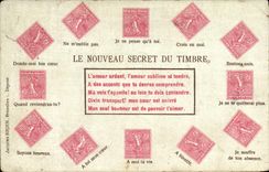 CPA Le nouveau secret du timbre 