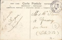 VINTAGE POSTCARD Fun fair Luna Park Water Falls Arrived of a boat