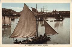 CPA Bateau de peche Granville Retour de peche 
