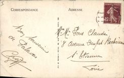 VINTAGE POSTCARD Boat of Palavas sin Floods piers Entered of the canal