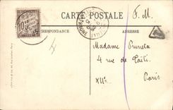 VINTAGE POSTCARD Boat arseille In the gust of wind