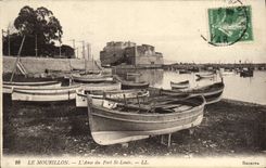 CPA Bateau de peche Le Mourillon L'anse du fort St Louis