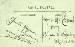 CPA Bateau de peche Le Mourillon L'anse du fort St Louis