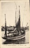 VINTAGE POSTCARD Boat of sin Sables d'Olonne thonnier