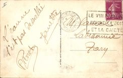 VINTAGE POSTCARD Boat of Palavas sin Floods the entry of the port