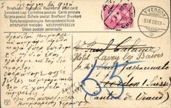 VINTAGE POSTCARD Boats of sin