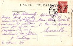 VINTAGE POSTCARD Boat smuggler