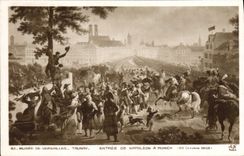 VINTAGE POSTCARD Histoire Napoleon 1st Museum of Versailles Taunay Entree of Napoleon has Munich October 25th, 1805