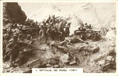 VINTAGE POSTCARD Napoleon History 1st Battle of Rivoli 1797