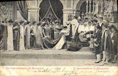 VINTAGE POSTCARD Napoleon History the 1st crowning of Bonaparte 1804