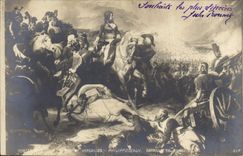 VINTAGE POSTCARD Histoire Napoleon 1st Museum of Versailles Philippoteaux Battles of rivoli