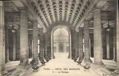 CPA Paris Hotel des Monnaies Le peristyle