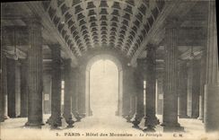 CPA Paris Hotel des Monnaies Le peristyle