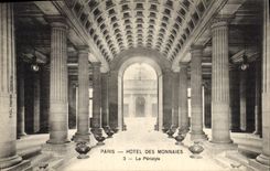 CPA Paris Hotel des Monnaies Le peristyle