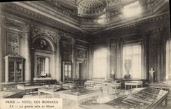 CPA Paris Hotel des Monnaies La grande salle du musee